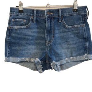 Hollister  / Denim Jean Short - Size 27 /High rise Short Short Vintage S…